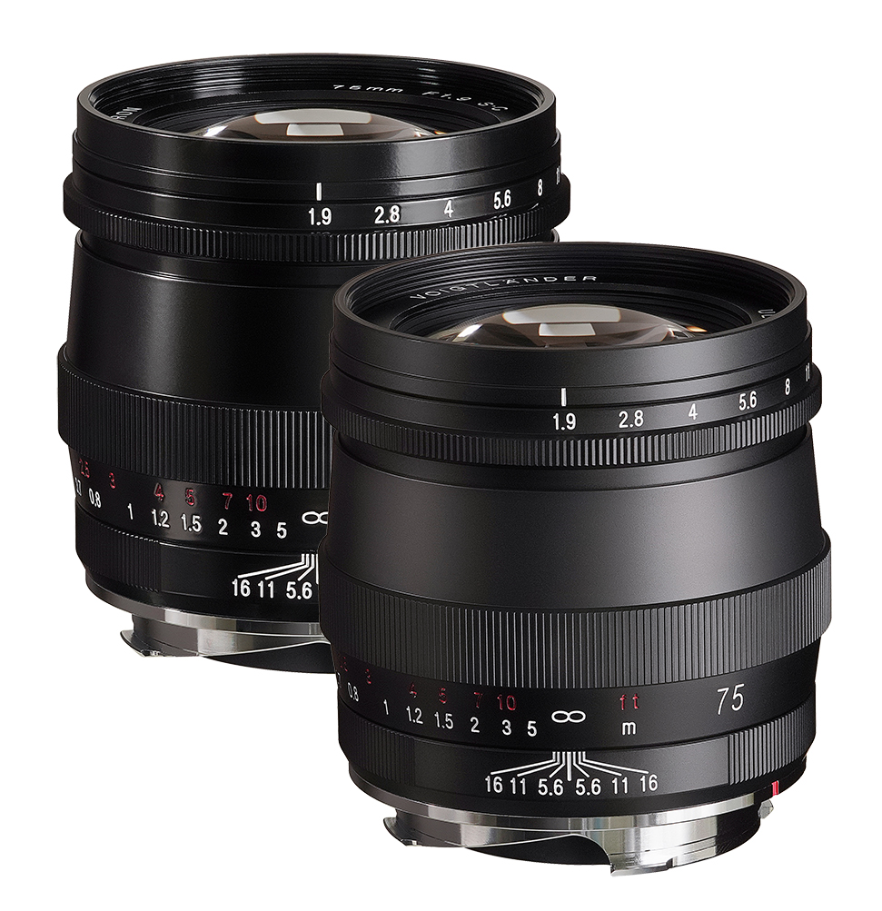 Voigtländer 75mm / 1:1,9 Ultron schwarz M.C & S.C. für Leica M-Mount (VM)